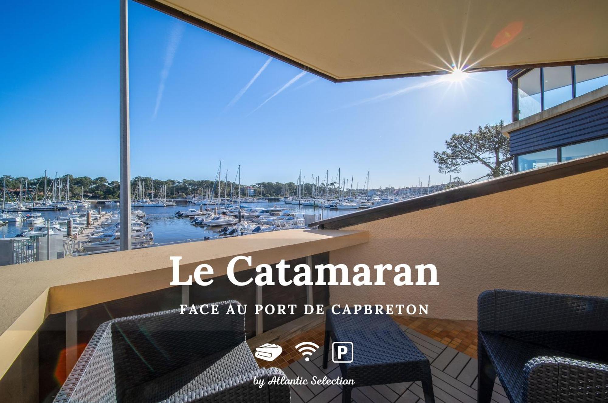Апартаменты Atlantic Selection - Le Catamaran - Face Au Port Капбретон Экстерьер фото